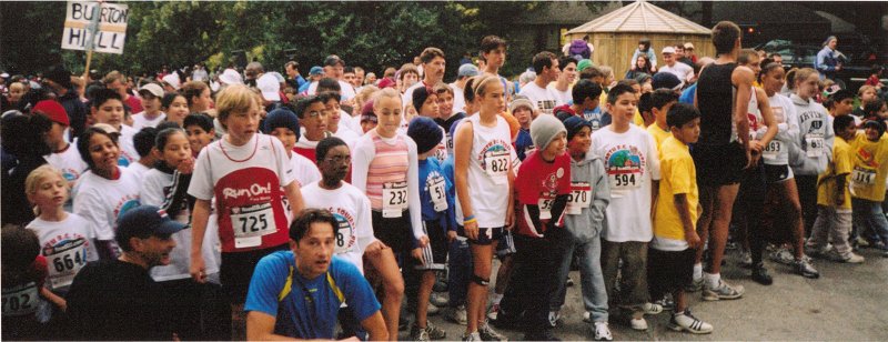 Kids participating in Run like a Cheetah